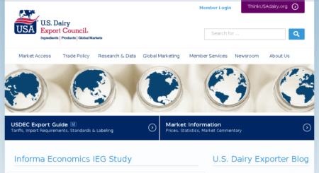 Офіційний сайт U.S. Dairy Export Council – USDEC