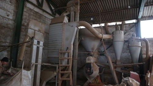Установка для виробництва пелет з кукурудзяних качанів