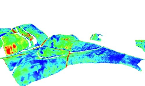 3D-модель рельєфу та зони продуктивності