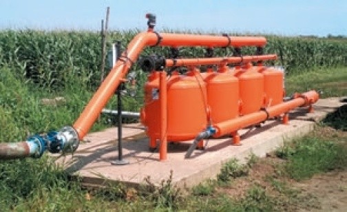 Гравійна фільтростанція системи підземного крапельного зрошення площею 67 га (обладнання — Netafim, Ізраїль), Одеська обл.