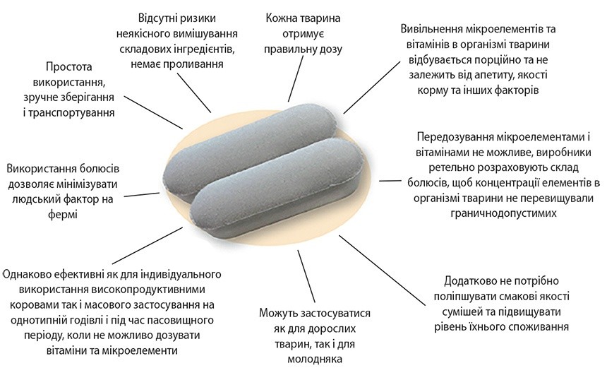 Переваги від застосування болюсів